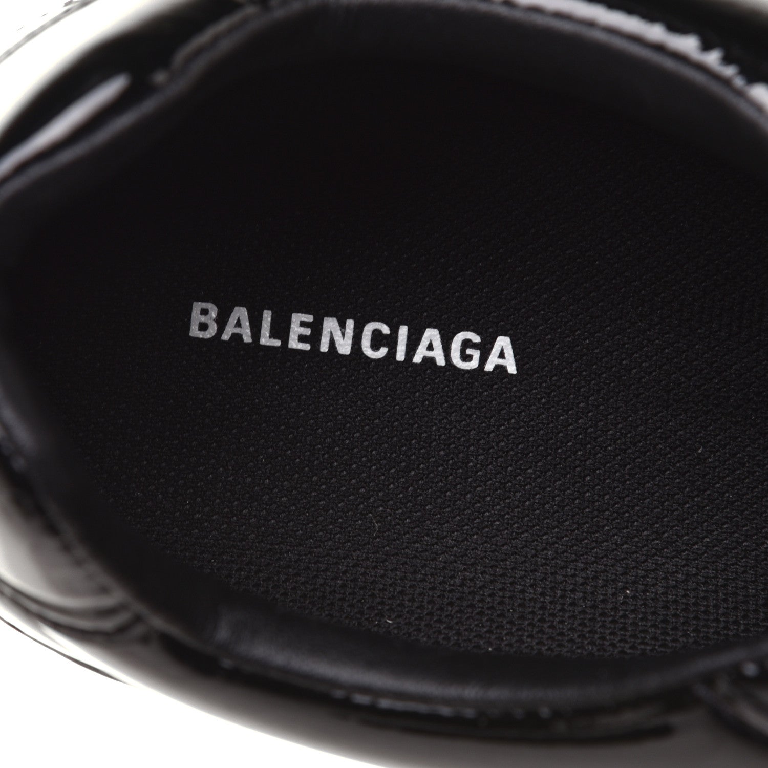 Balenciaga Patent Polyurethane Womens Zen Sneakers 39 Black 9 of 10