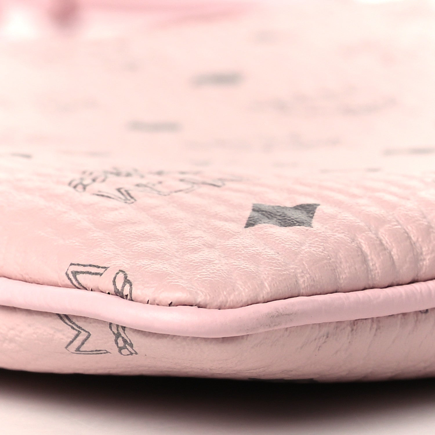 MCM Visetos Medium Crossbody Pouch Soft Pink 9 of 10