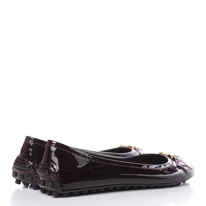 Louis Vuitton Patent Calfskin Oxford Ballerina Flats 36.5 Amarante 4 of 9