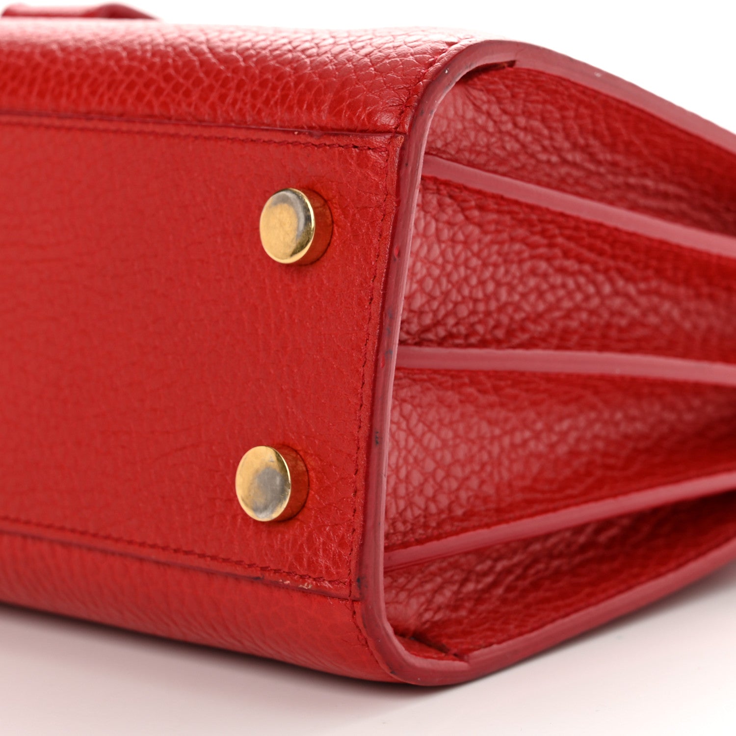 Saint Laurent Grained Calfskin Nano Sac De Jour Lipstick Red 11 of 13