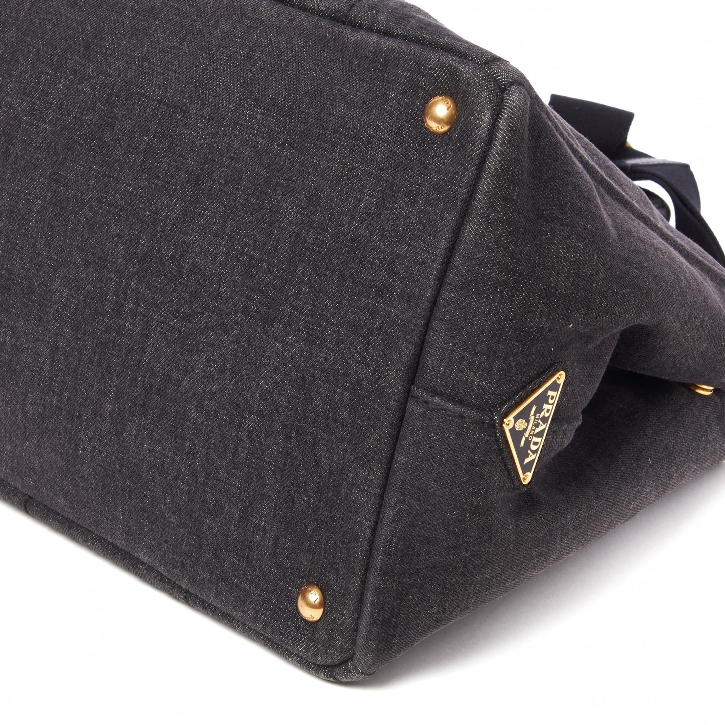 Denim Logo Tote Black