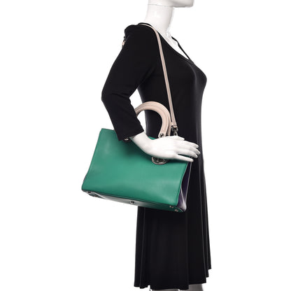 Christian Dior Smooth Calfskin Medium Tri-Color Diorissimo Tote 2 of 11