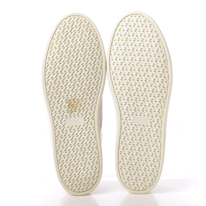 Hermes Calfskin Pegase Pop Quicker Sneakers 37.5 Beige Multicolor 6 of 12