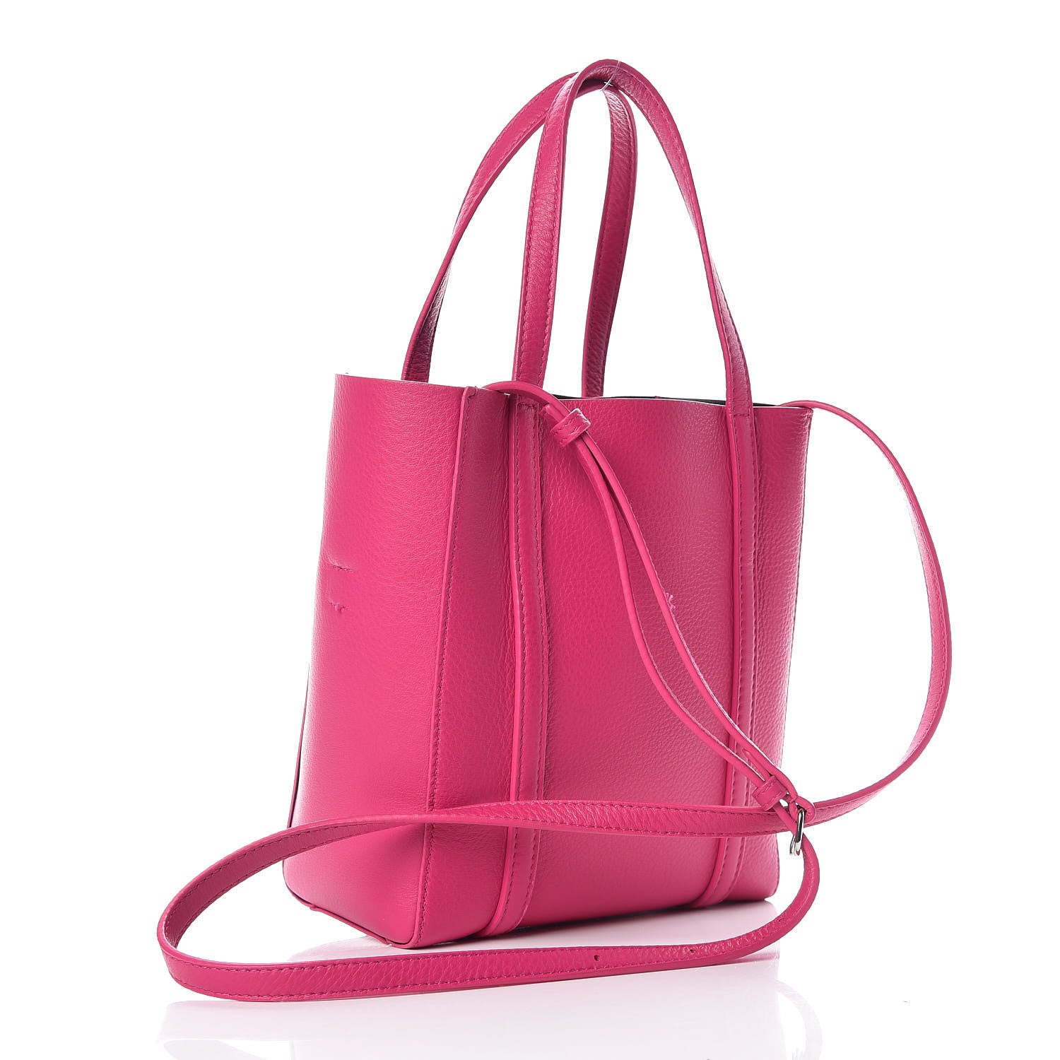 Balenciaga Calfskin XXS Everyday Tote Rose Magenta Black 3 of 13