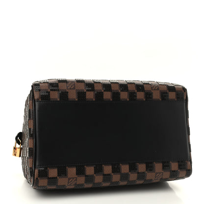 Louis Vuitton Damier Paillettes Speedy 30 Black 4 of 9