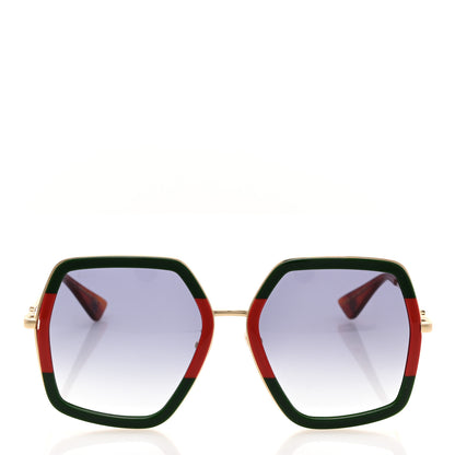 Gucci Square Frame Web GG0106S Sunglasses Tortoise 2 of 8