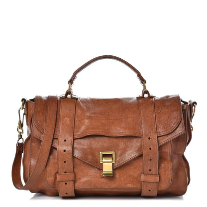 Proenza Schouler Lambskin Medium PS1 Satchel Saddle 1 of 21