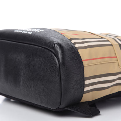 Burberry Archive Stripe Canvas Calfskin Kids Nico Backpack Archive Beige 7 of 11