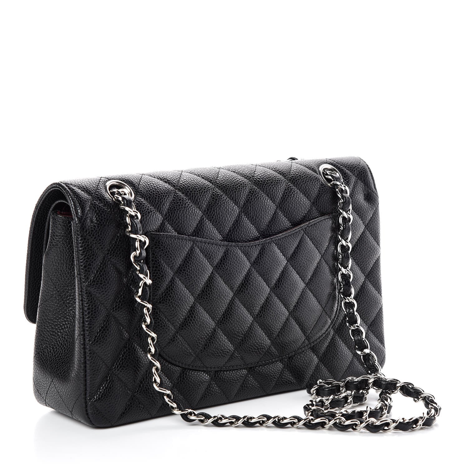 Chanel Caviar Quilted Medium Double Flap Black 3 of 10