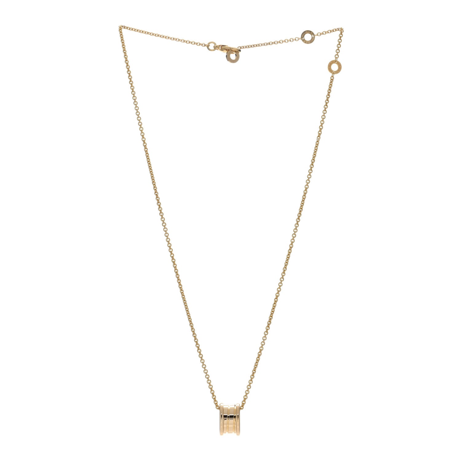 Bulgari 18K Yellow Gold B.Zero1 Pendant Necklace 2 of 5