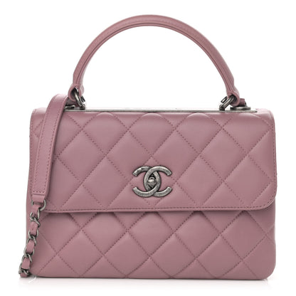 Chanel Lambskin Quilted Small Trendy CC Flap Dual Handle Bag Light Pink 1 of 10