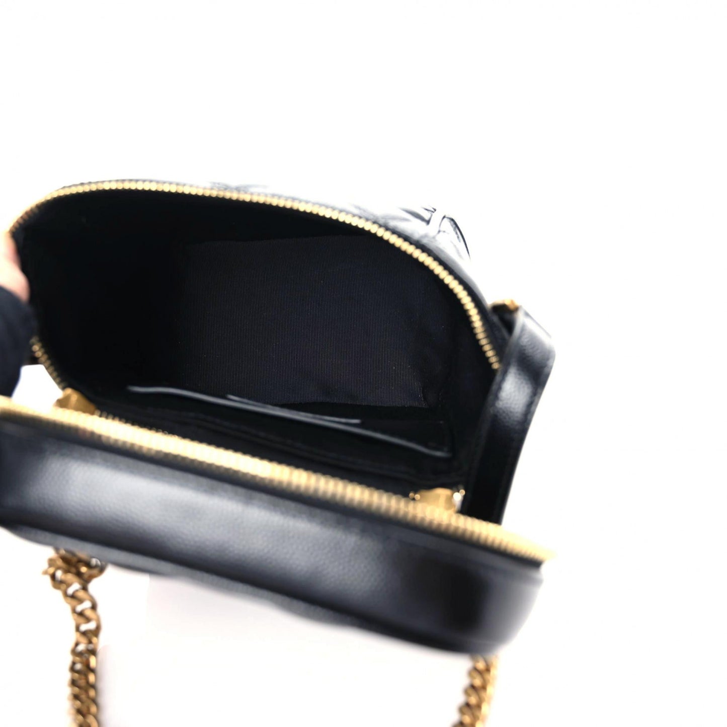 Grain de Poudre Quilted 80's Vanity Bag Black