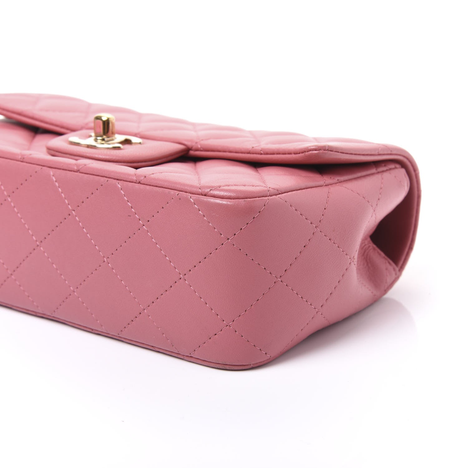 Chanel Lambskin Quilted Valentine Charms Mini Rectangular Flap Pink 6 of 10
