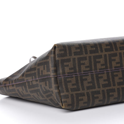 Fendi Zucca Spalmati Small Roll Tote Tobacco Viola 12 of 15