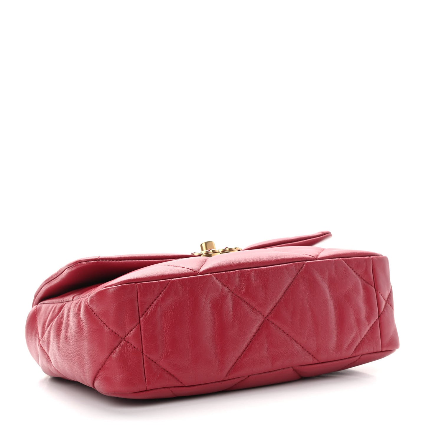 Goatskin Quilted Medium Chanel 19 Flap Dark Pink