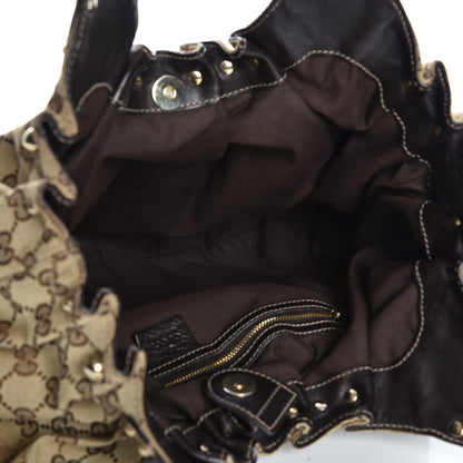 Gucci Monogram Studded Pelham Tote Dark Brown 5 of 11