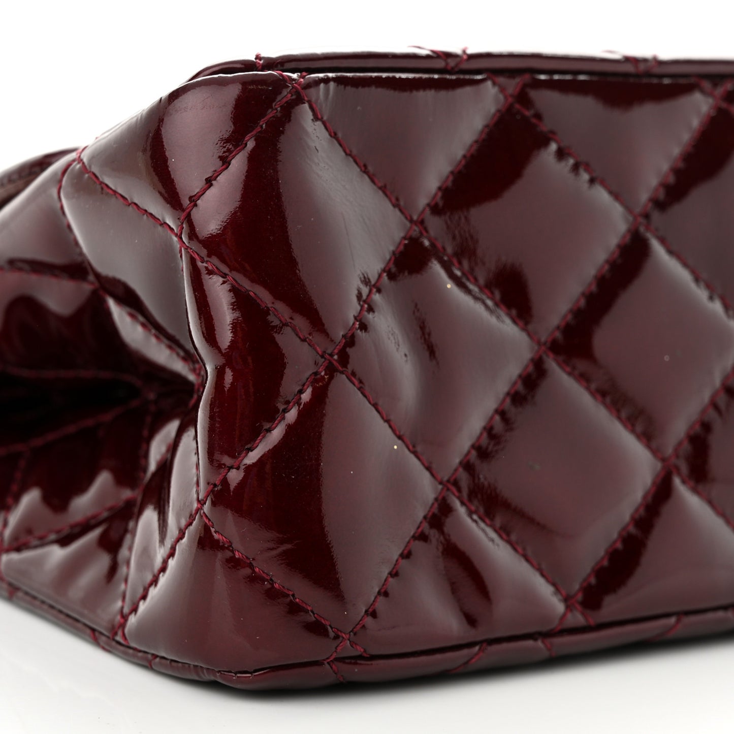 Patent Quilted 2.55 Reissue 227 Flap Light Burgundy