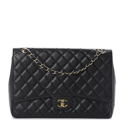 Chanel Caviar Quilted Maxi Single Flap Black 1 of 9
