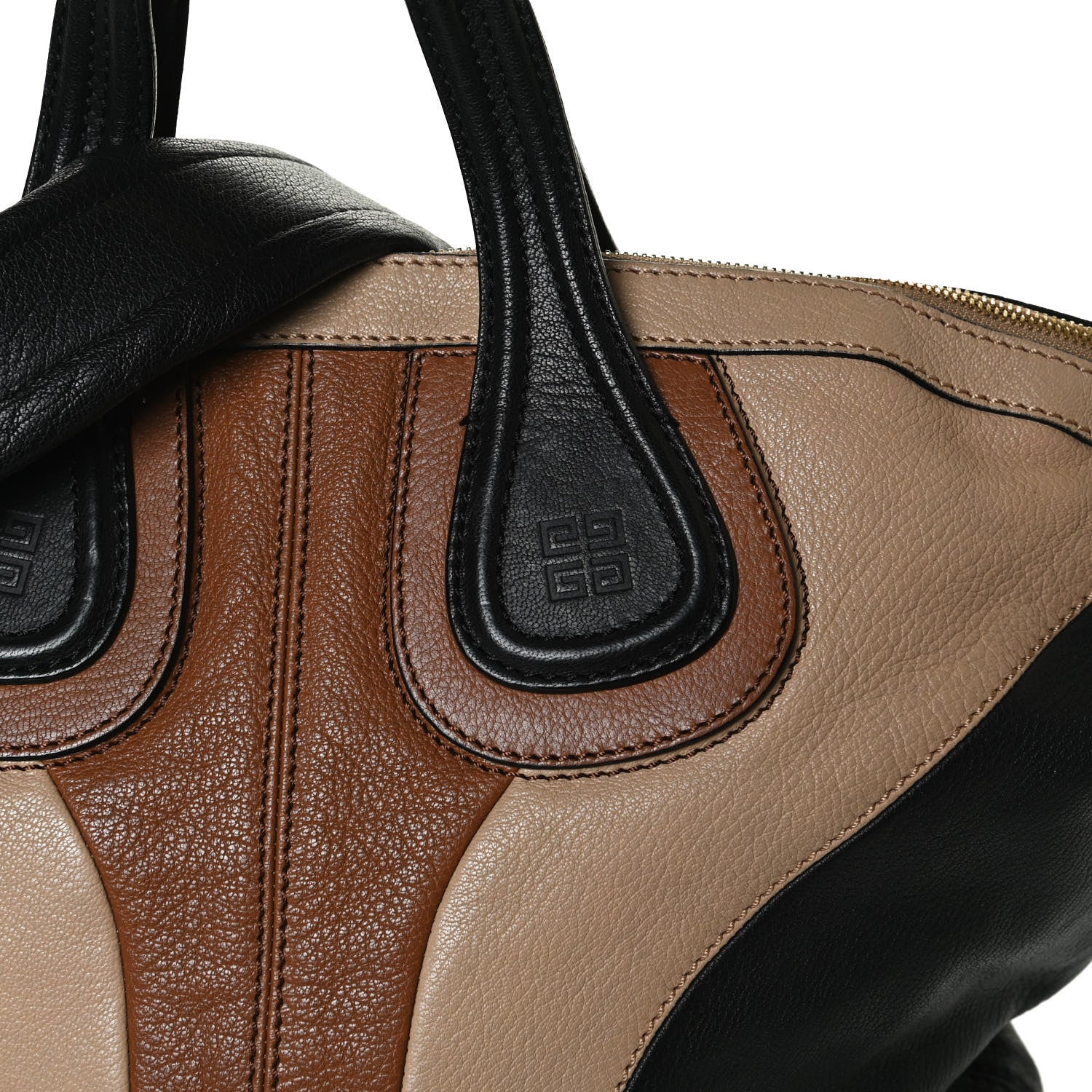Givenchy Sugar Goatskin Medium Tri-color Nightingale Black Beige Brown 11 of 13