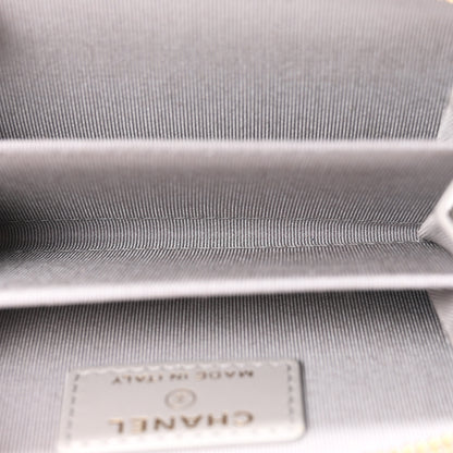 Chanel Caviar Quilted Zip Coin Purse Grey 5 of 8