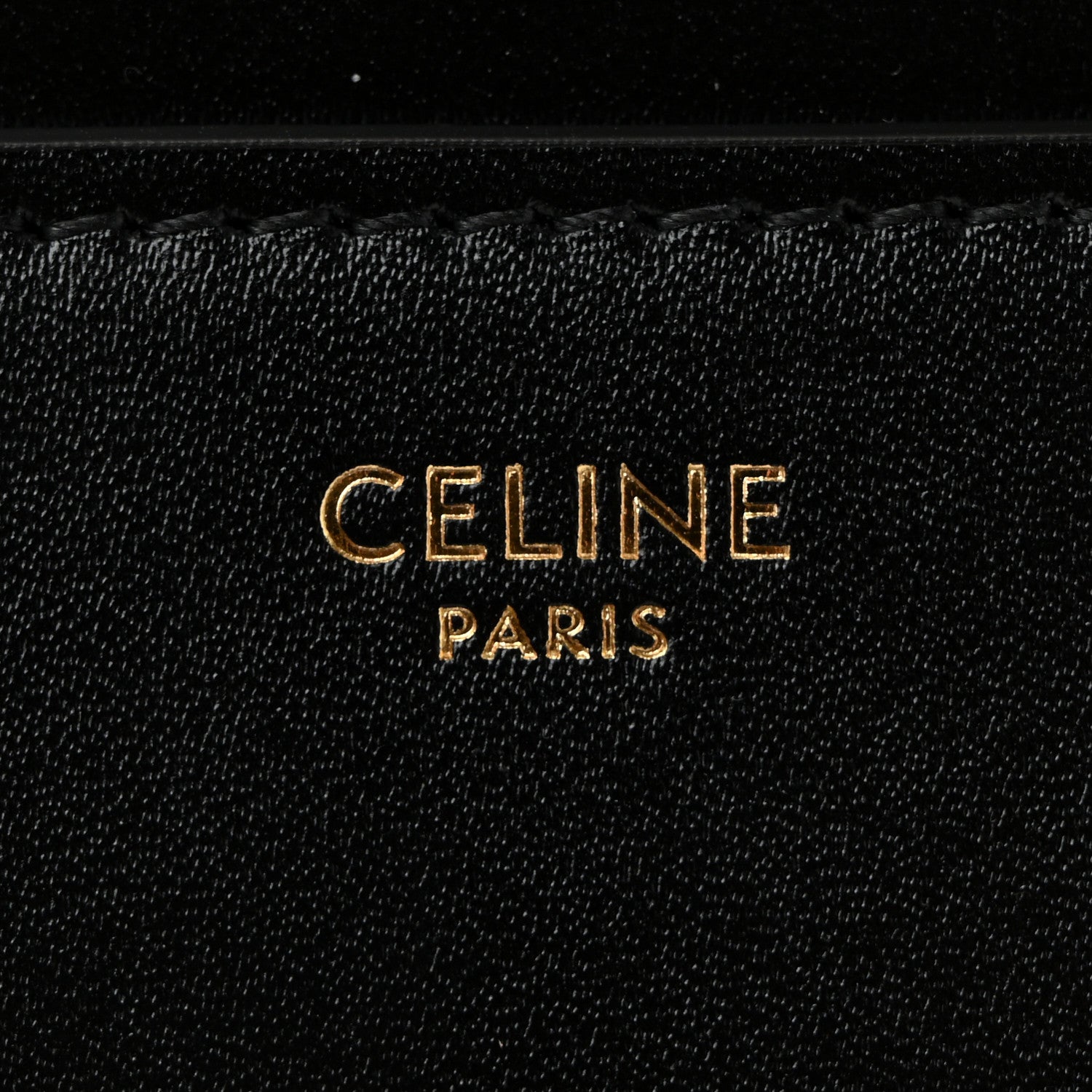 Celine Satinated Calfskin Small 16 Top Handle Bag Black 6 of 11