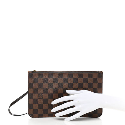Louis Vuitton Damier Ebene Neverfull MM GM Pochette 2 of 9