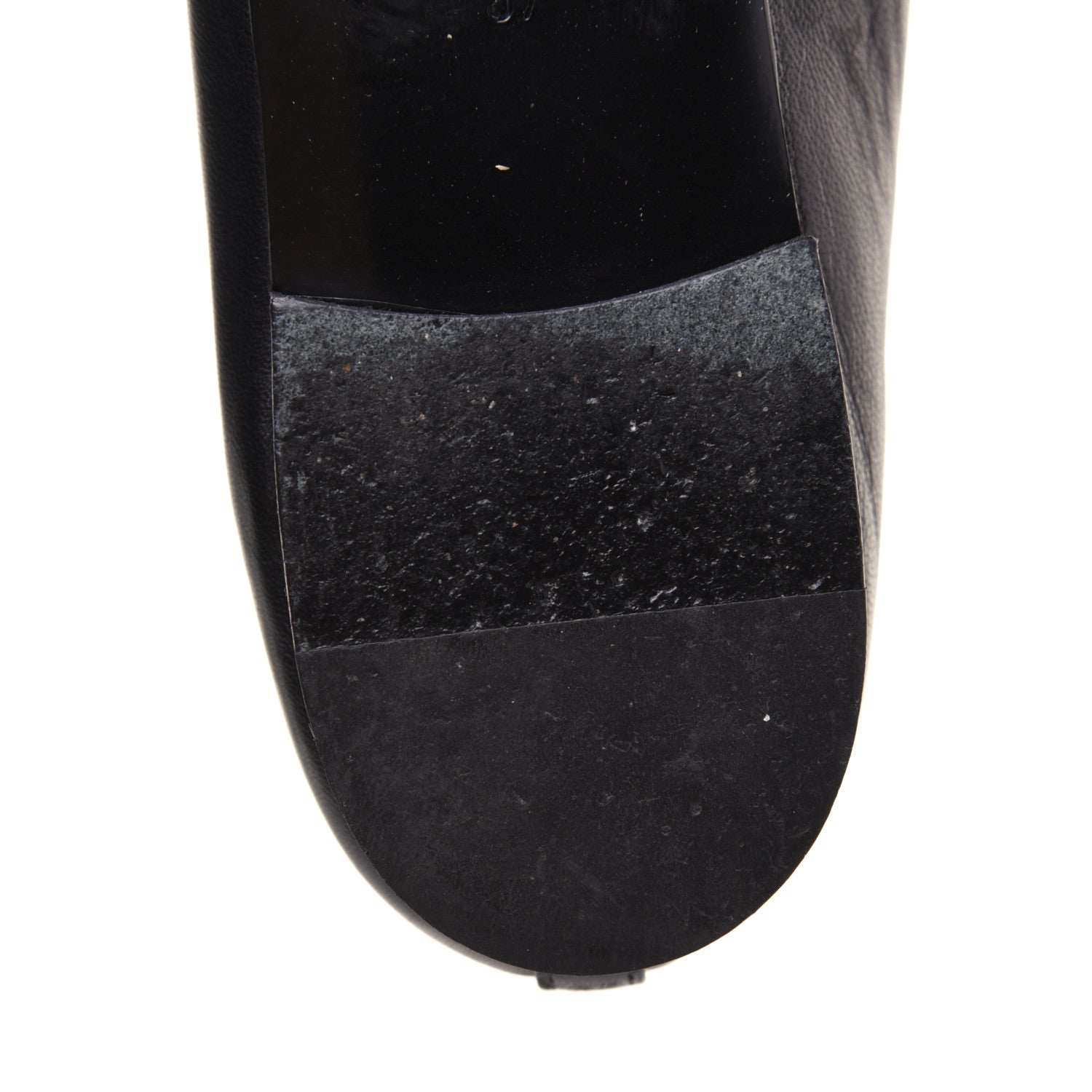 Chanel Lambskin Patent Cap Toe Ballerina Flats 37 Black 9 of 20