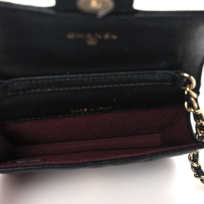 Chanel Caviar Quilted Mini Chain Bag Black 5 of 12