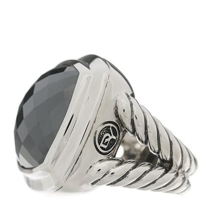 David Yurman Sterling Silver Hematine 17mm Albion Ring 50 5.25 3 of 5
