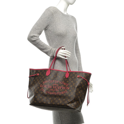 Louis Vuitton Monogram Articles de Voyage Ikat Neverfull GM Rose Indien 2 of 12