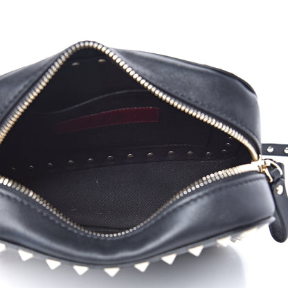 Valentino Garavani Calfskin Rockstud Camera Crossbody Bag Black 4 of 11