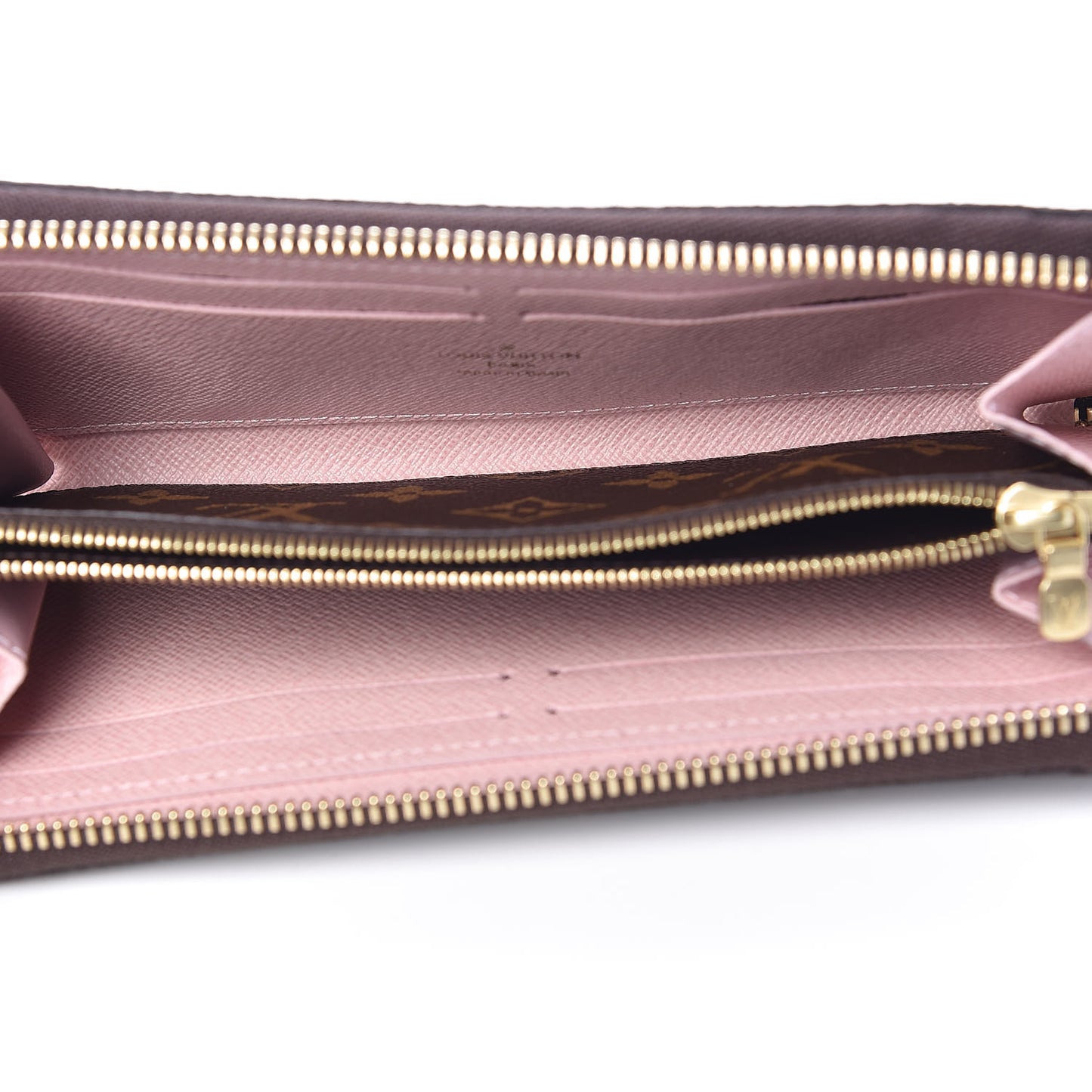 Monogram Clemence Wallet Rose Ballerine