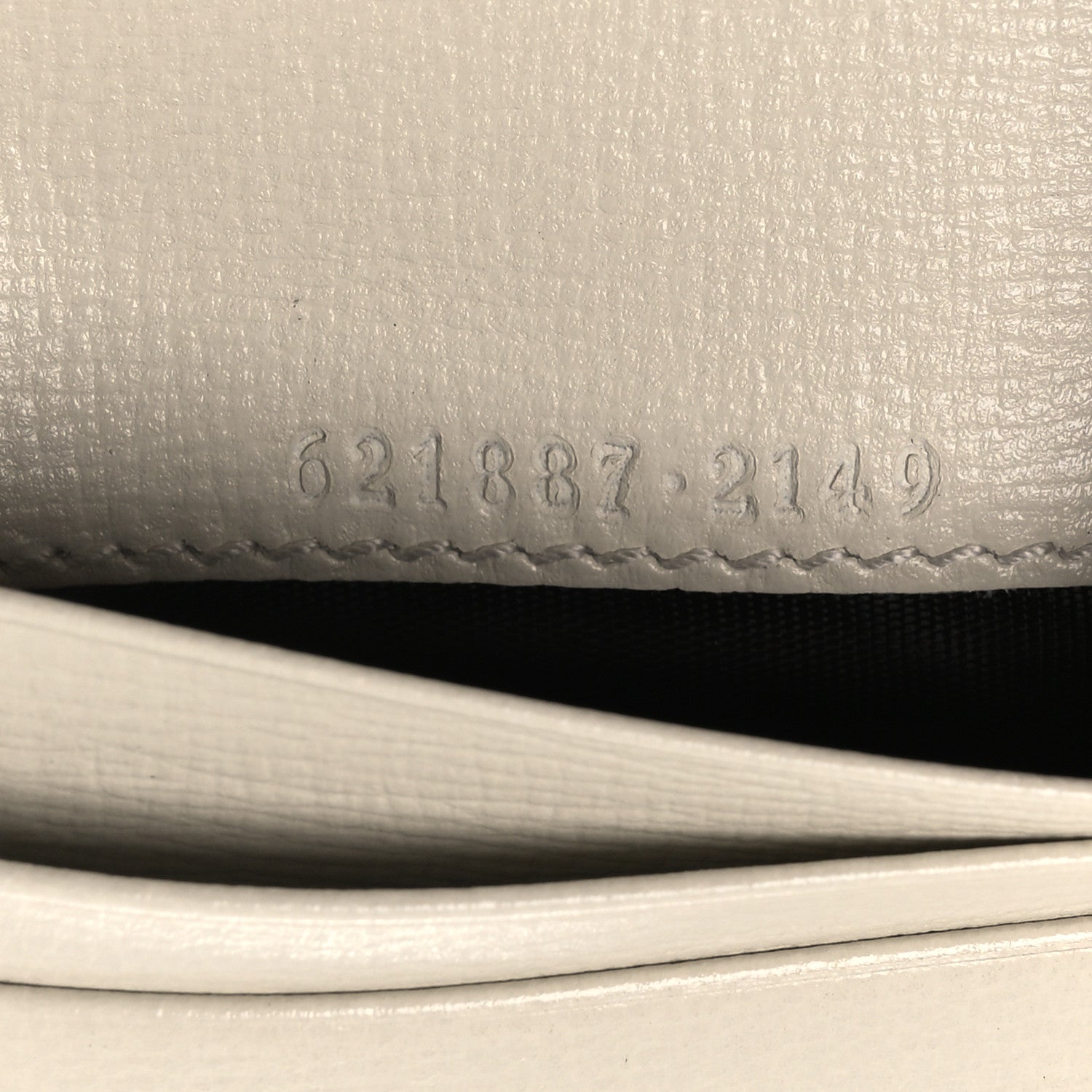 Gucci GG Supreme Monogram Azalea Calfskin Horsebit 1955 Card Case Wallet Beige Ebony Mystic White 8 of 10