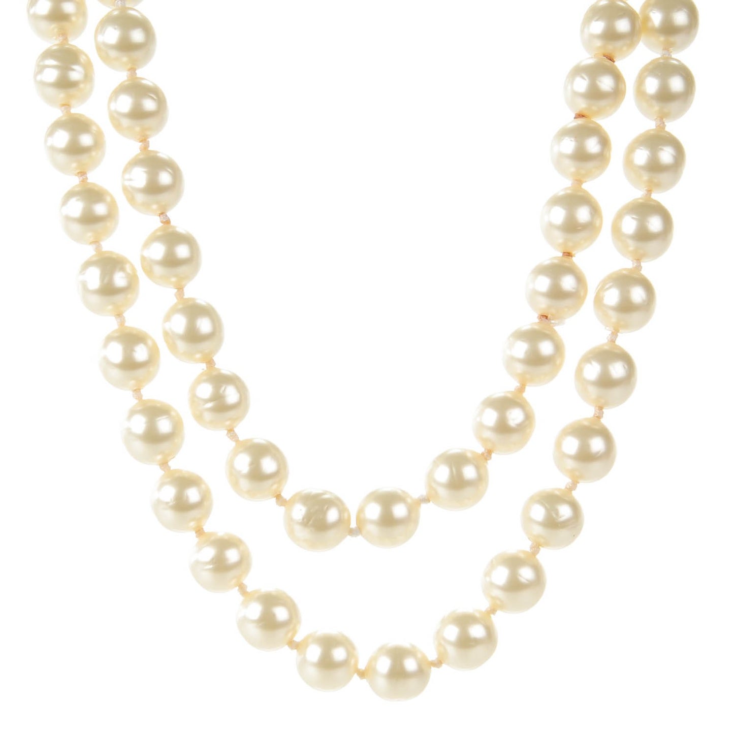 Pearl Long Necklace Gold