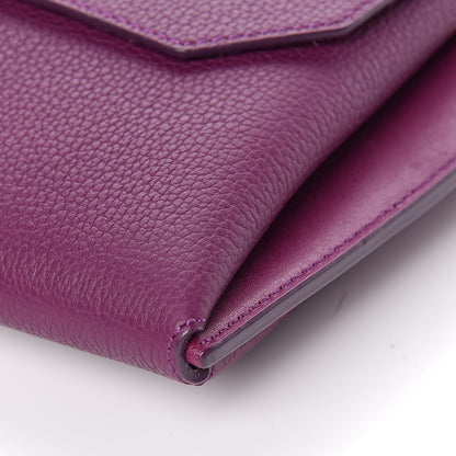 MCM Grained Calfskin Small Milla Clutch Mystic Purple 7 of 8