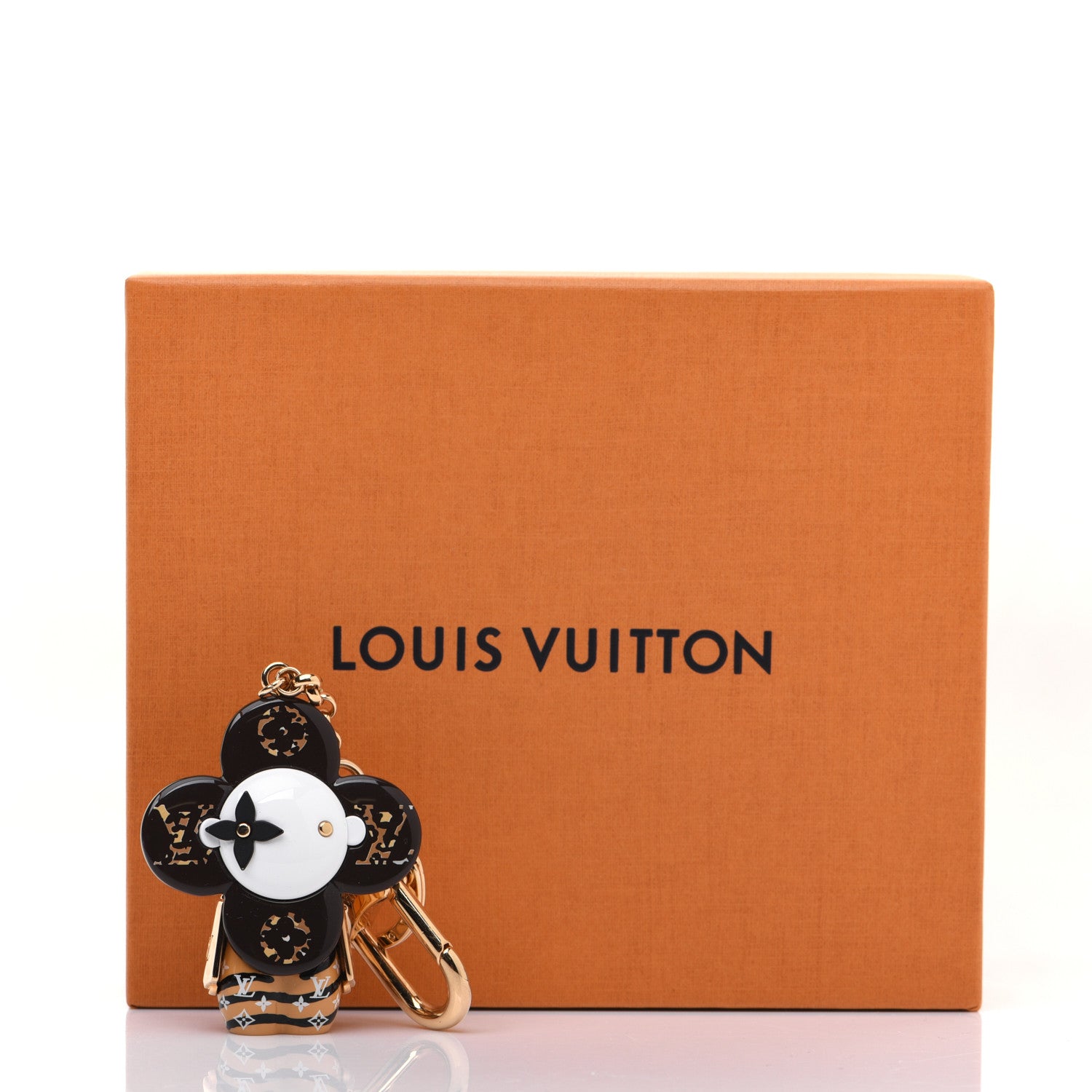Louis Vuitton Resin Wood Vivienne Jungle Bag Charm Key Holder 7 of 7
