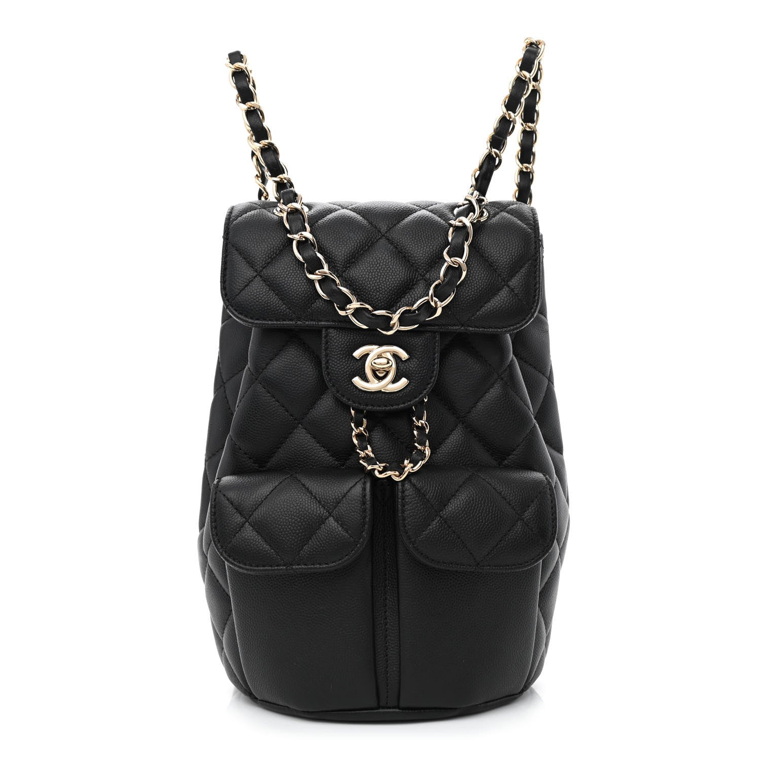 Chanel Caviar Quilted Pockets Backpack Black 1 of 10