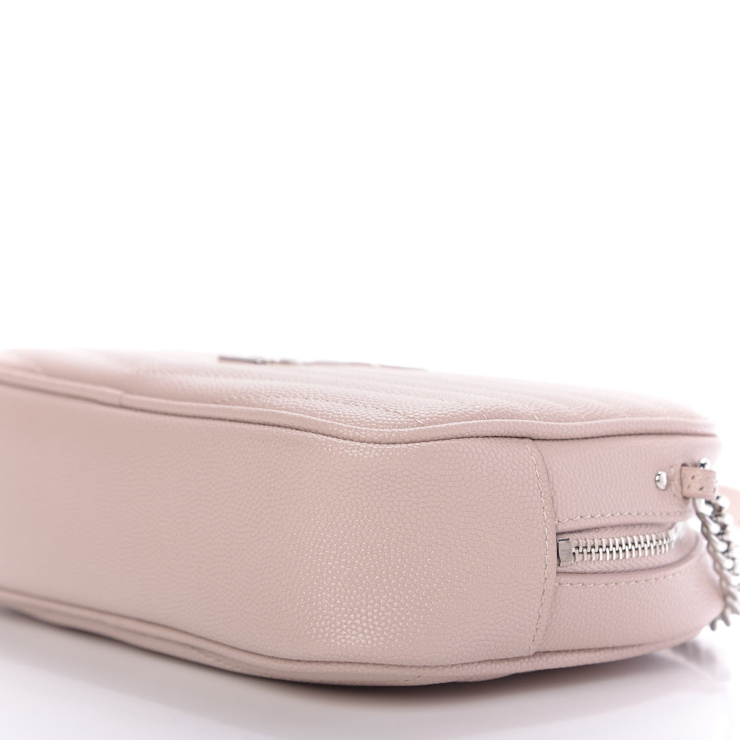 Saint Laurent Grain De Poudre Matelasse Monogram Mini Lou Camera Bag Marble Pink 7 of 10