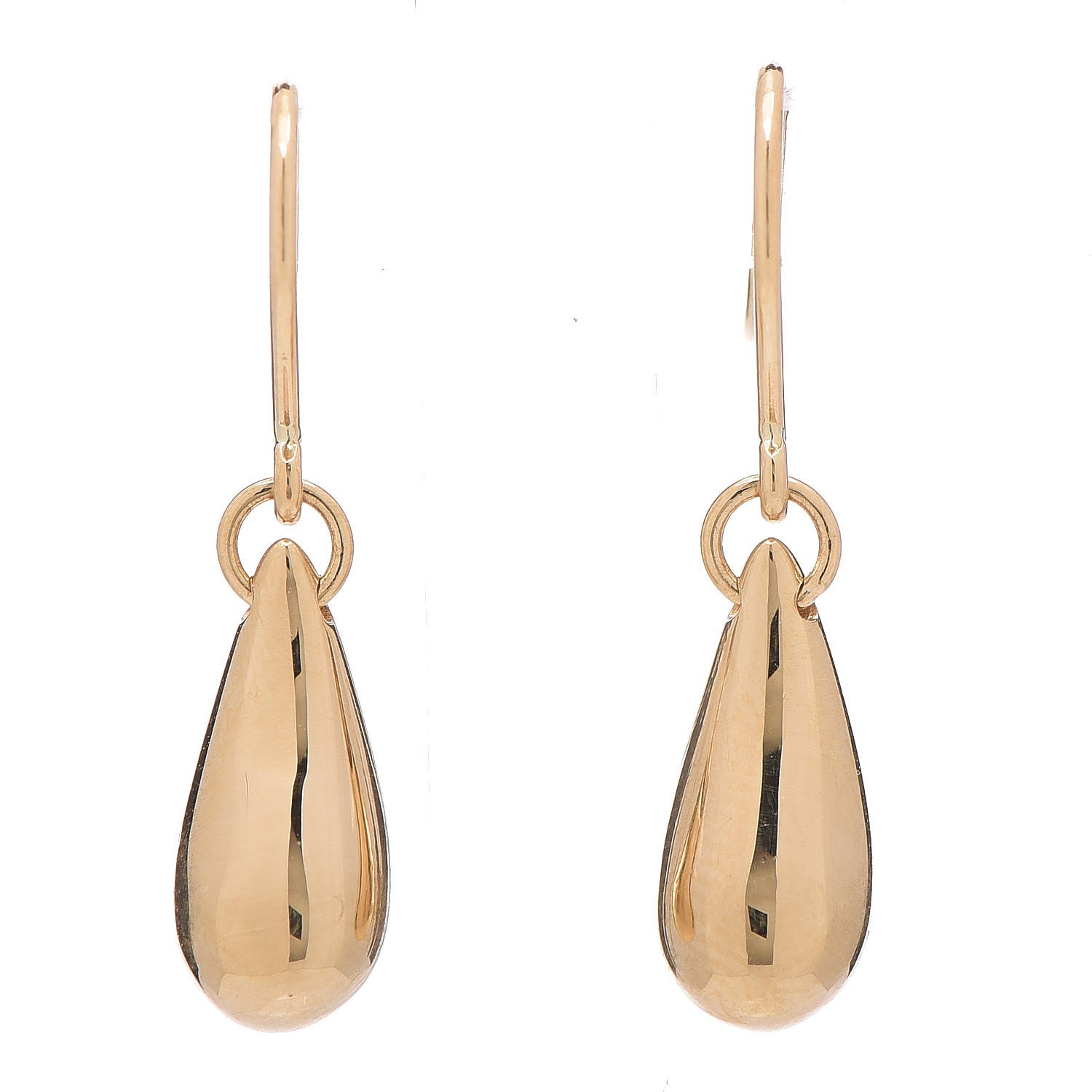 Tiffany 18K Yellow Gold Elsa Peretti Tear Drop Earrings 1 of 4