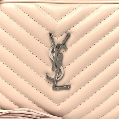 Saint Laurent Calfskin Matelasse Monogram Lou Camera Bag Marble Pink 8 of 10