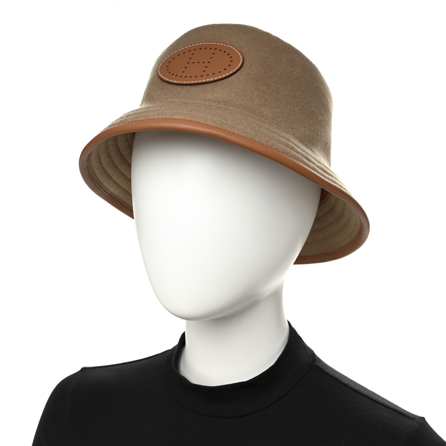 帽子 HERMES Bucket Hat Wool Hermes Cashmere Swift Harper Evelyne Bucket Hat 58 Biscuit Gold