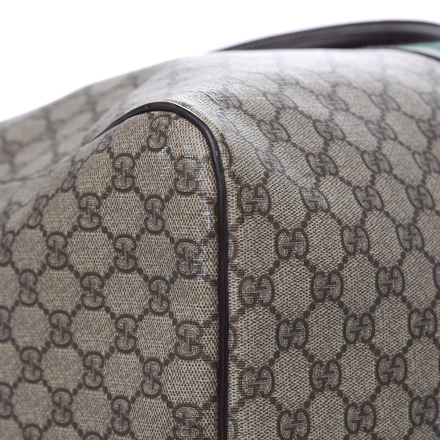 Gucci GG Plus Web Carry On Duffle Bag Dark Brown 10 of 13