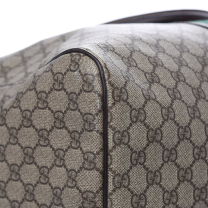 Gucci GG Plus Web Carry On Duffle Bag Dark Brown 10 of 13