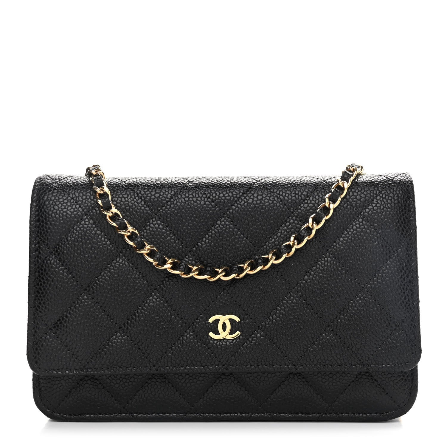 Chanel Caviar Quilted Wallet On Chain WOC Black 1 of 10