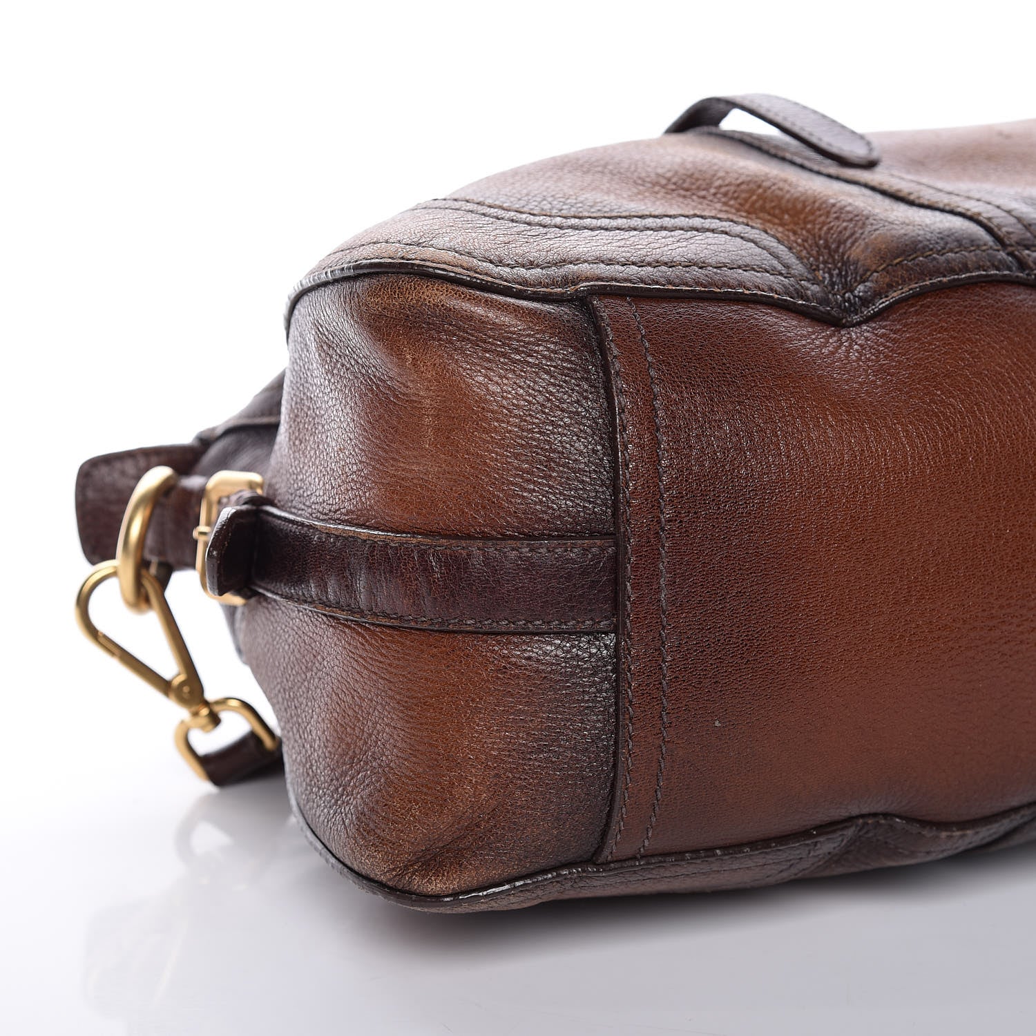 Prada Cervo Antik Shopping Satchel Cacao Sfumato 19 of 23