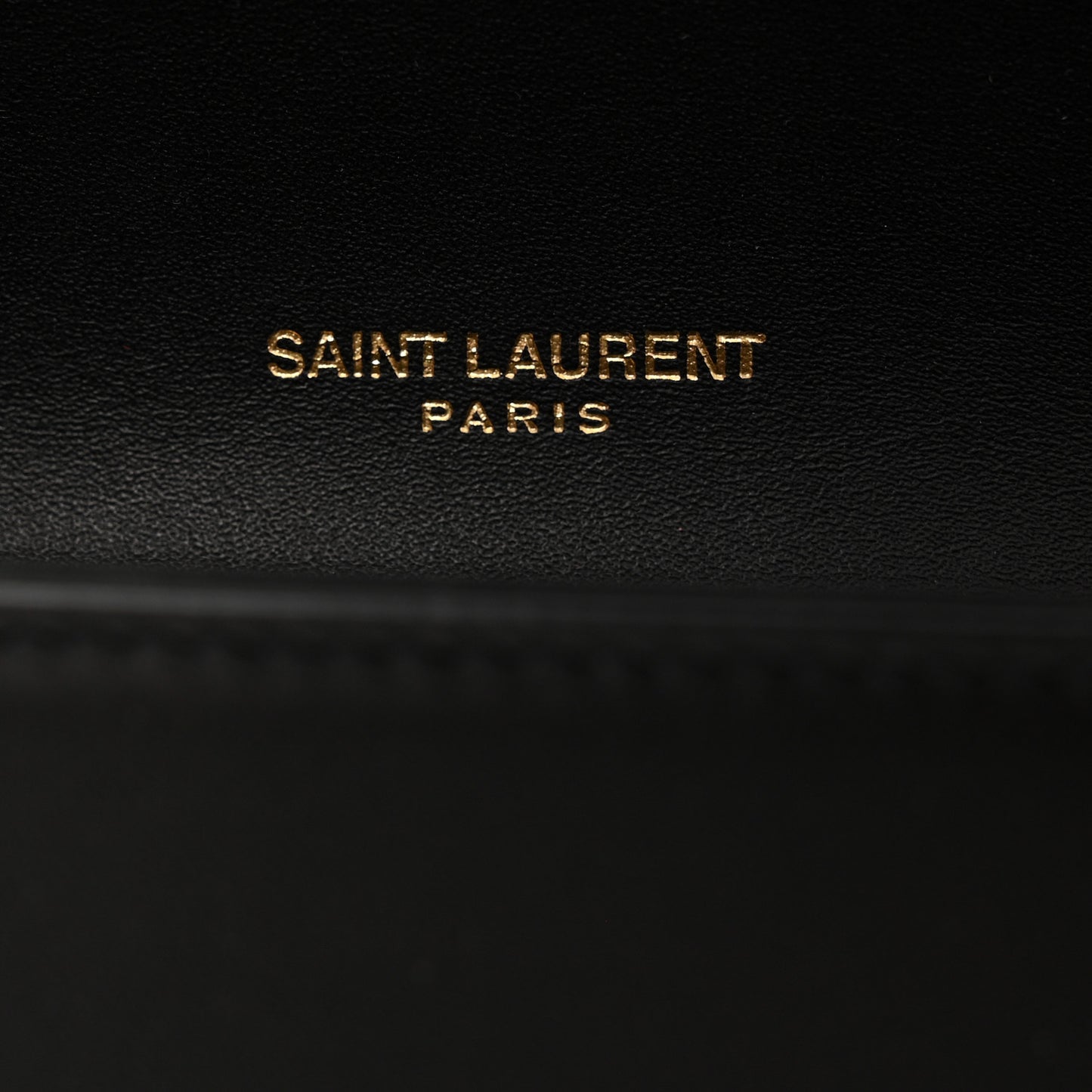 Smooth Calfskin Small Classic Monogram Kate Tassel Chain Wallet Black