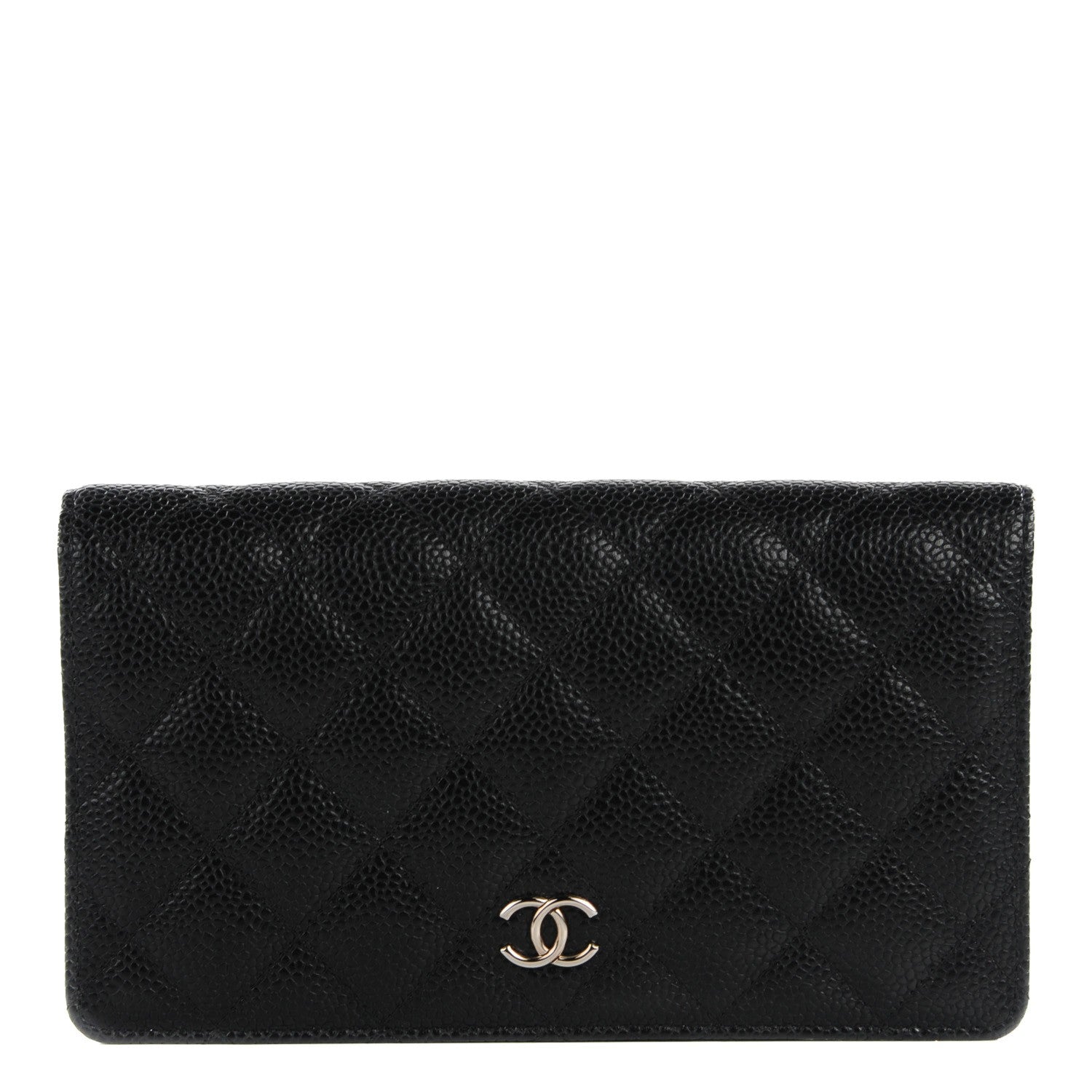 Chanel Caviar Quilted Yen Wallet Black 1 of 7