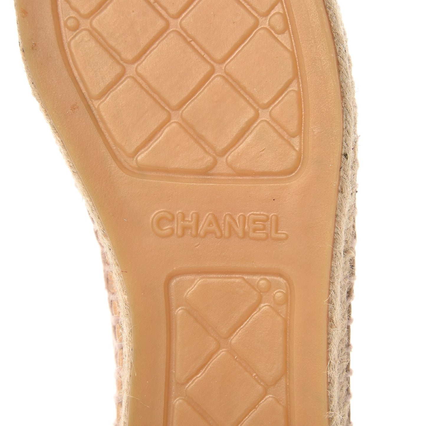 Lambskin CC Espadrilles 38 Beige Black