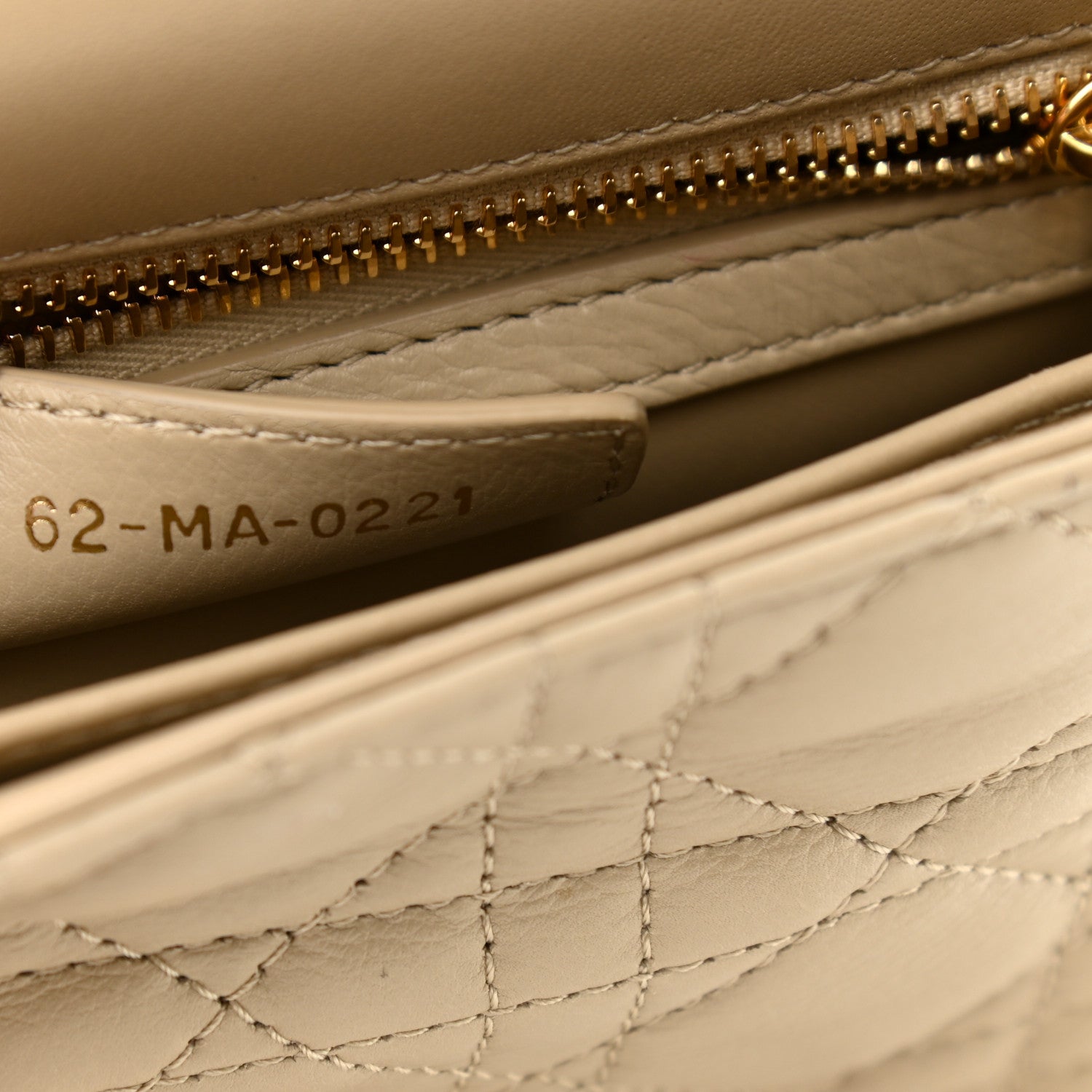 Christian Dior Lambskin Cannage Small Caro Bag Beige 12 of 15