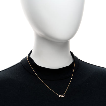 Messika 18K Rose Gold Diamond Move Uno Pave Necklace 2 of 4